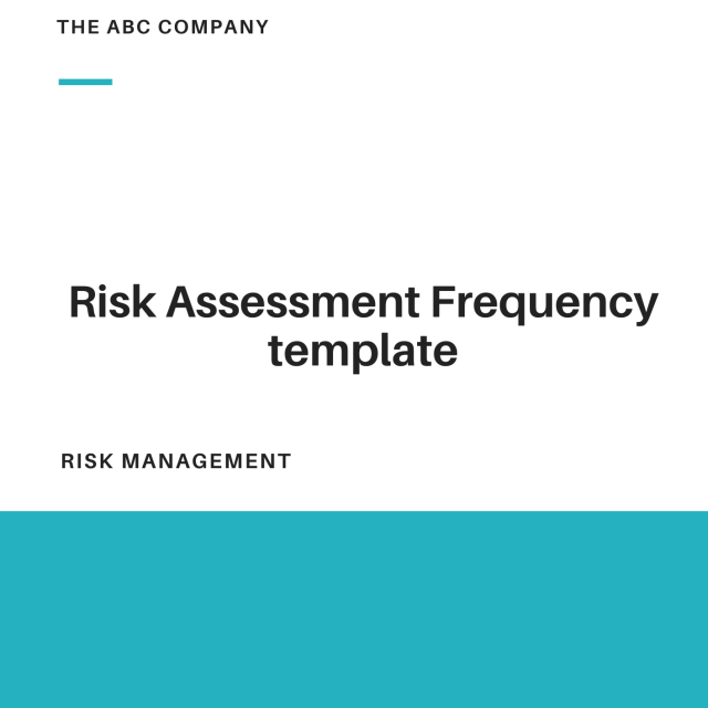Risk Assessment Frequency template