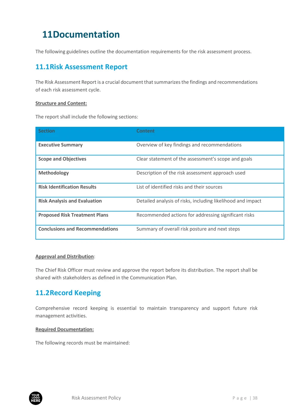 Risk Assessment Process, Policy Template - RFPLY - Proposal Templates