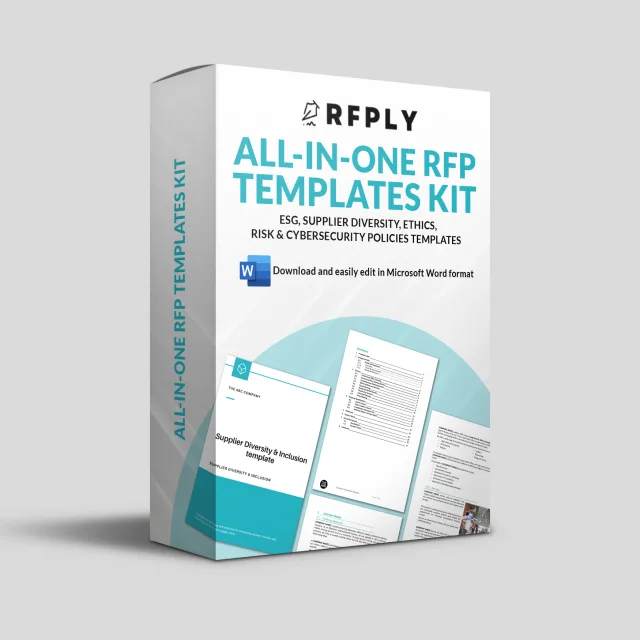 All-In-One RFP Templates Kit: ESG, Supplier Diversity, Ethics, Risk & Cybersecurity Policies Templates