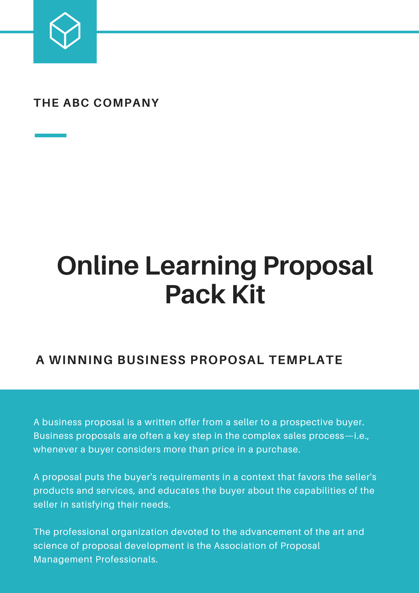 Online Learning Proposal Writing Templates Pack Kit - Image 2