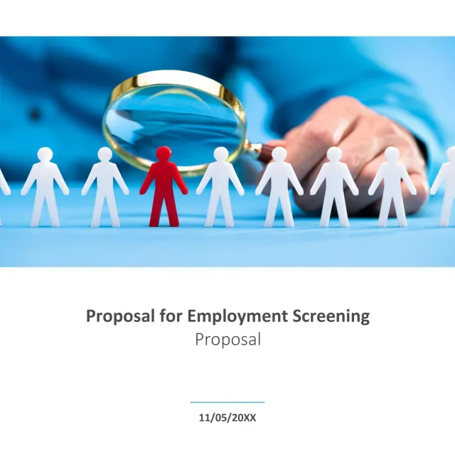 Employment Screening Services Proposal Template
