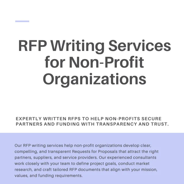 RFP Writing Services for Non-Profit Organizations