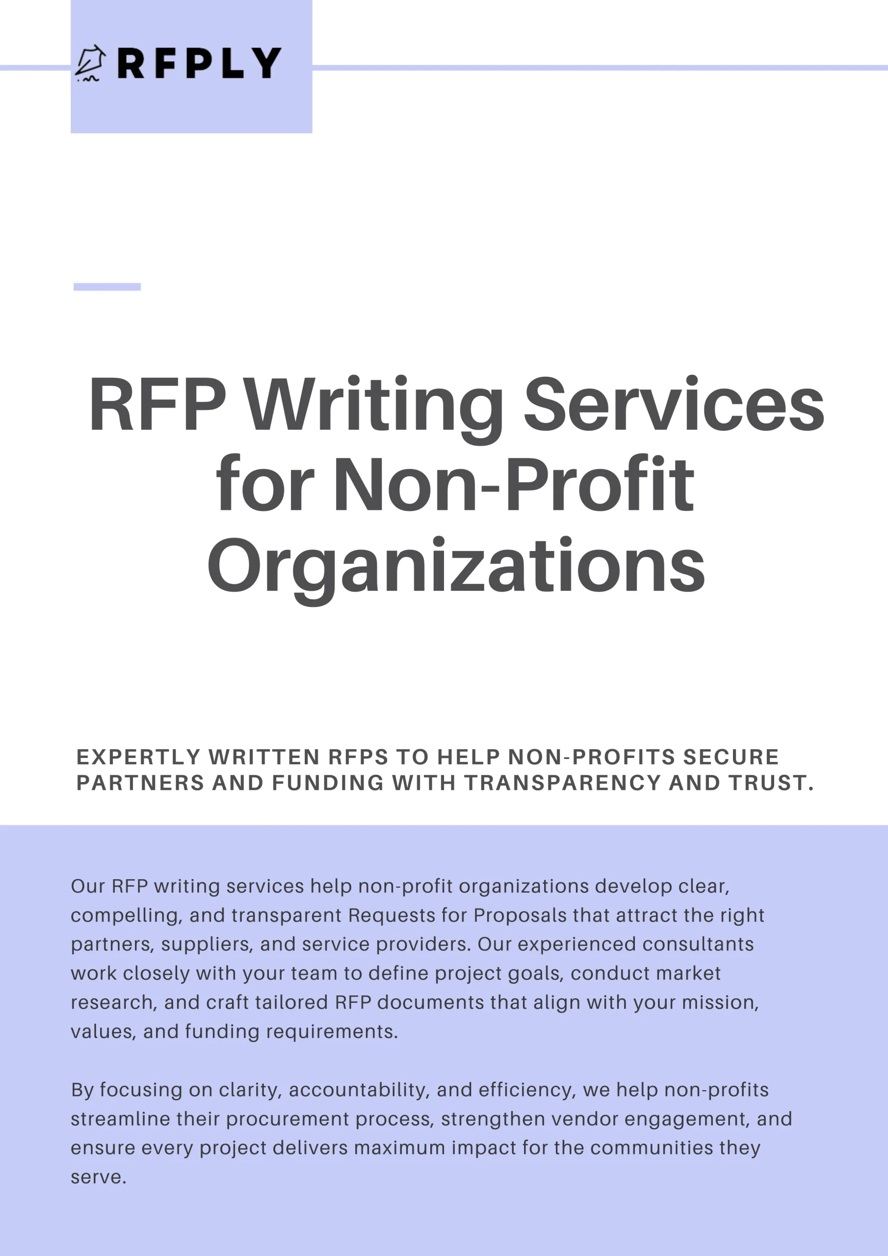 RFP Writing Services for Non-Profit Organizations